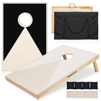 Solid Wood Premium Cornhole Set -  3 Feet x 2 Feet Game Boards, Includes Set of 8 Corn Hole Toss Bags