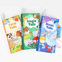 Baby Books 0-6 Months - 3PCS Montessori Toys for Babies 0-3-6-9-12-18 Months,Infant Newborn Tummy Time Toys Touch Feel Book Learning Sensory Toys, Stocking Stuffers for Boys Girls | Shinymarch