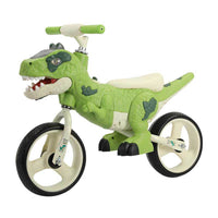 Dinosaur-Themed Toddler Balance Bike Toys for 2-5 Year Old Girls & Boys - Music & Lighting Effects, No-Pedal Training Bike, Best Gifts for Kids with Carbon Steel Frame & Adjustable Handlebar | Shinymarch