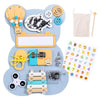Premium Wooden Bear Busy Board for Toddlers - Educational Toy with 12 Activities | Shinymarch