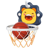 Toddlers Kids Boys Mini Basketball Hoop Toys Indoor,Adjustable Height,Space-Saving,Christmas Birthday Gifts,Kids Toys Boys 3-4-5-6-7-8 Years Old (Blue, Large Score) | Shinymarch