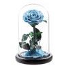Forever Preserved Rose - Eternal Rose in Glass Dome - Beauty and The Beast Rose for Mom - Fresh Flowers in Glass (Red, 9 Inch) | Kalawee