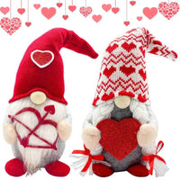 Valentines Day Decor - Valentines Day Decorations - Red Valentine Couple Plush Gnomes Decorations for Home, Indoor, Office - Valentine Gifts for Her, Girls - Romantic Anniversary Vday Gift | Kalawee