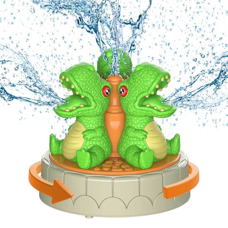 Water Sprinkler for Kids Outdoor Play, Dinosaur Summer Water Toys Attached to Garden Hose for Splashing Fun for Yard for Outside, Outdoor Water Play Sprinklers Toys for Kids Ages 3-5 4-8 8-12 | Shinymarch