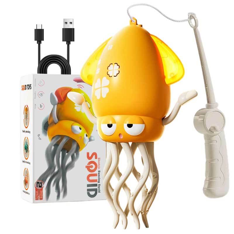 Electric Dancing Octopus Toy for Kids - Automatic Obstacle Avoidance, LED Lights & Music, Interactive Crawling Robot Toy for Toddlers, USB Rechargeable, Gift for Boys Girls | Shinymarch