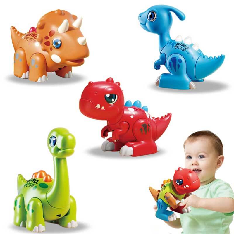 Magnetic Dinosaur Toy Set for Kids Ages 3-5, Mix & Match Action Figures with Lights & Sounds, 24 Pcs Tools Include Flash Cards and Dinosaur Egg, Creative STEM Educational Gift for Boys and Girls | Shinymarch
