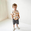 Boys' Round-neck Cartoon Printed Set