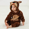 Cozy Flannel Animal Onesie