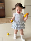 Summer Thin Girls Princess Dress - Kids Romper Bodysuit Crawler, Baby Onesies Pinafore Skirt for 1-3Y Toddlers | Kalawee