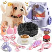 16 Pcs Robot Dog Toys for Girls, Toys for 3 4 5 6 7 8 Year Old Girls Kids Boys, Realistic Robot Puppy Toys for 5-7 6-8, Ideas Birthday Gifts for Girl 3 4 5 6 Year Old | Shinymarch