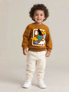 Long-Sleeved Dinosaur Print Sports Sweatshirt - Kids' Athletic Dino Activewear | Kalawee