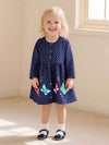 Butterfly Embroidered Kids' Dress - Exquisite Floral Embroidery Princess Dress for Girls | Kalawee