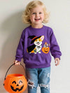 Halloween Cartoon Patchwork Sweatshirt | Kalawee