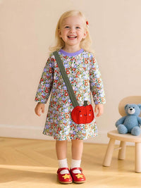 Halloween Floral Patchwork Dress
