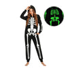Halloween Skull Print Glow-in-the-dark Onesie | Kalawee