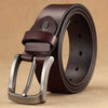 Men’s Genuine Leather Belt – Classic Pin Buckle, Business & Casual Style | Kalawee