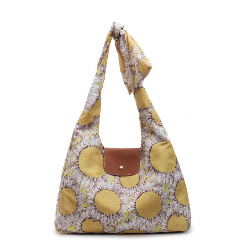 Boho Patchwork Tote Bag – Large Floral Fabric Shoulder Bag | Kalawee