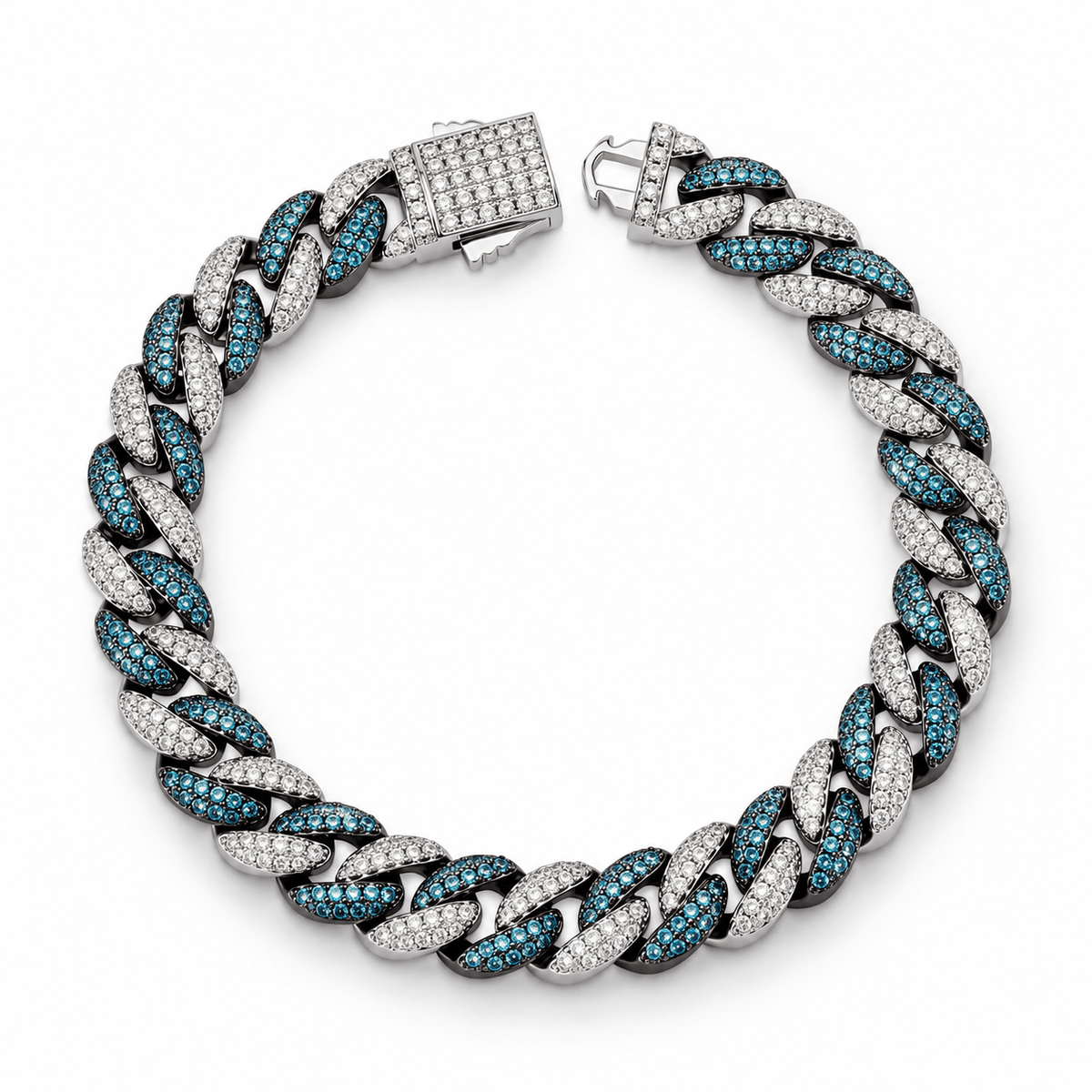 Arctic Blue Cuban Link Bracelet | Kalawee
