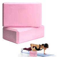 2 Pcs Yoga Blocks, 9"x6"x3" Foam Blocks Yoga Props for Pilates Stretching and Meditation Exercise Blocks Lightweight Yoga Essentials | Kalawee