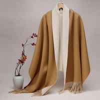 Oversized 100% Wool Scarf Wrap for Women | Thick Winter Shawl | Kalawee