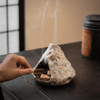 Hand-Finished Ceramic Ritual Fireplace – Palo Santo, Sage & Incense Burner | Kalawee