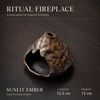 Hand-Finished Ceramic Ritual Fireplace – Palo Santo, Sage & Incense Burner | Kalawee