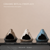 Hand-Finished Ceramic Ritual Fireplace – Palo Santo, Sage & Incense Burner | Kalawee