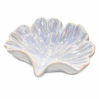 Self-Draining Soap Dishes, Ceramic Drain Soap Holder Shell Shape Saver for Shower, Bathroom, Sink, Kitchen and Countertop, Keeps Dry | Kalawee