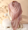 100% Ultra-Fine Cashmere Scarf Shawl – Lightweight Oversized Wrap for Year-Round Elegance | Kalawee