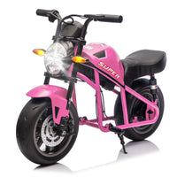 24V300W Kids Ride On XL Electric Toy Muscle Motorcycle,High-Speed Hub Motor,14in Widen EVA Wheels,Twist Grip Throttle, Speed up to 11.18MPH,Dual Suspension,Music&Light, Long Life Battery For Kids 6+
