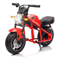 24V300W Kids Ride On XL Electric Toy Muscle Motorcycle,High-Speed Hub Motor,14in Widen EVA Wheels,Twist Grip Throttle, Speed up to 11.18MPH,Dual Suspension,Music&Light, Long Life Battery For Kids 6+