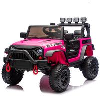 24V Kids Ride On Car W/Parents Remote Control,400W Motor,Four Wheel Suspension,Adjustable speed,USB,MP3,Music,Bluetooth,Large display screen,Power Display,Portable handle,Safety Belt for Kids Aged 3+